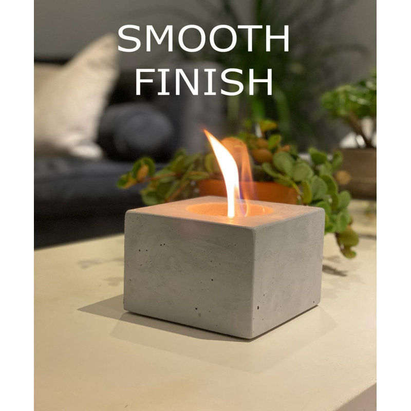 Touch of ECO Foyer de table en pierre à l'éthanol pour l'extérieur